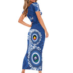 Kangaroos NAIDOC 2026 Personalised Family Matching Short Sleeve Bodycon Dress and Hawaiian Shirt 50 Years of Deadly Aboriginal Art