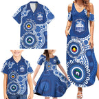 Kangaroos NAIDOC 2026 Personalised Family Matching Summer Maxi Dress and Hawaiian Shirt 50 Years of Deadly Aboriginal Art