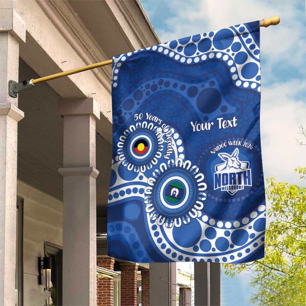 Kangaroos NAIDOC 2026 Personalised Garden Flag 50 Years of Deadly Aboriginal Art