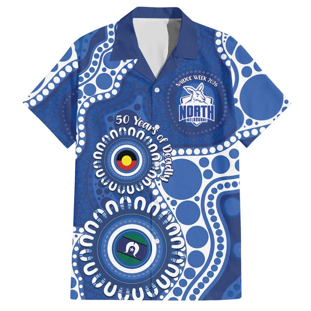 Kangaroos NAIDOC 2026 Personalised Hawaiian Shirt 50 Years of Deadly Aboriginal Art