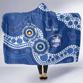 Kangaroos NAIDOC 2026 Personalised Hooded Blanket 50 Years of Deadly Aboriginal Art