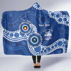 Kangaroos NAIDOC 2026 Personalised Hooded Blanket 50 Years of Deadly Aboriginal Art