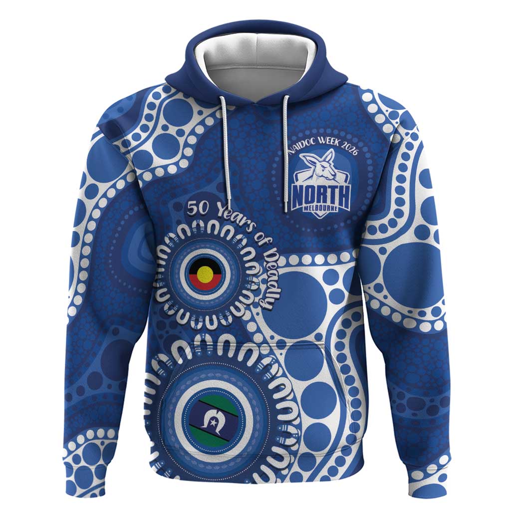 Kangaroos NAIDOC 2026 Personalised Hoodie 50 Years of Deadly Aboriginal Art