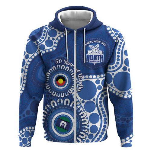 Kangaroos NAIDOC 2026 Personalised Hoodie 50 Years of Deadly Aboriginal Art