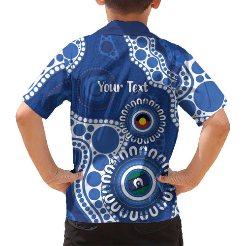 Kangaroos NAIDOC 2026 Personalised Kid Hawaiian Shirt 50 Years of Deadly Aboriginal Art