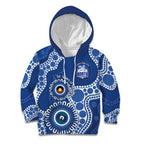 Kangaroos NAIDOC 2026 Personalised Kid Hoodie 50 Years of Deadly Aboriginal Art