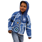 Kangaroos NAIDOC 2026 Personalised Kid Hoodie 50 Years of Deadly Aboriginal Art