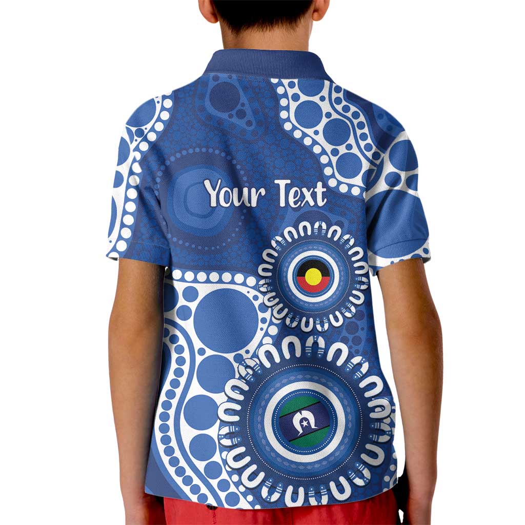 Kangaroos NAIDOC 2026 Personalised Kid Polo Shirt 50 Years of Deadly Aboriginal Art