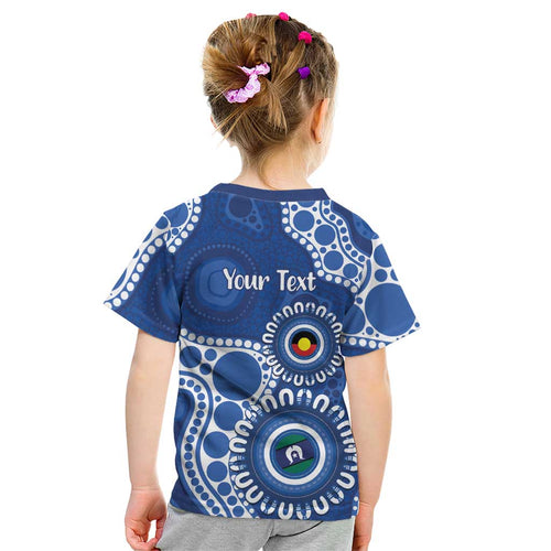 Kangaroos NAIDOC 2026 Personalised Kid T Shirt 50 Years of Deadly Aboriginal Art