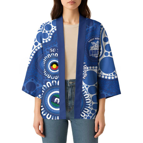Kangaroos NAIDOC 2026 Personalised Kimono 50 Years of Deadly Aboriginal Art