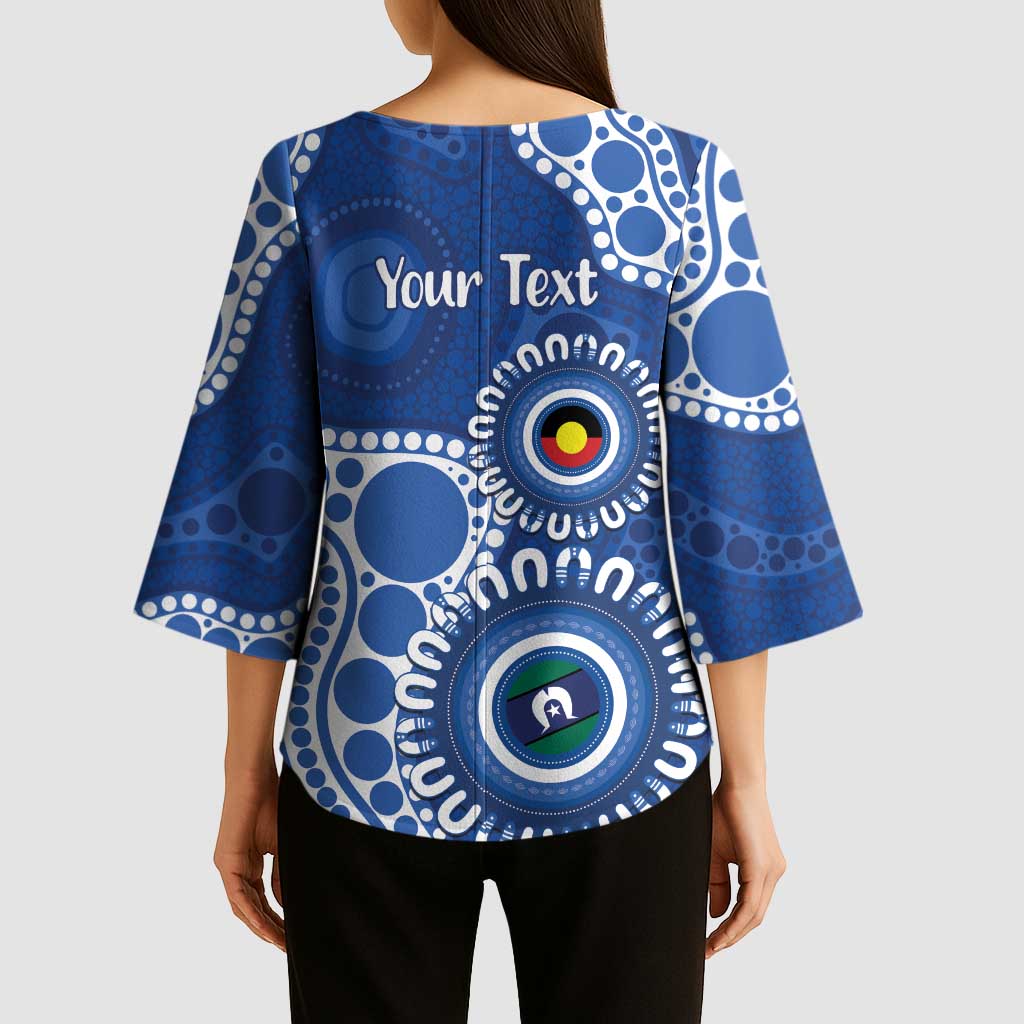 Kangaroos NAIDOC 2026 Personalised Kimono Sleeve Blouse 50 Years of Deadly Aboriginal Art