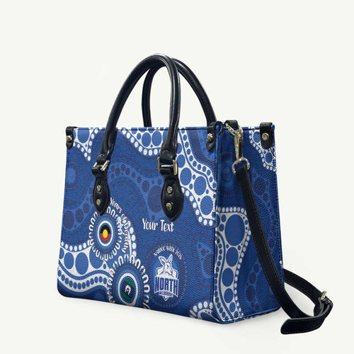 Kangaroos NAIDOC 2026 Personalised Leather Bag 50 Years of Deadly Aboriginal Art