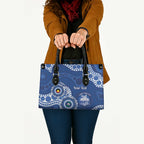 Kangaroos NAIDOC 2026 Personalised Leather Bag 50 Years of Deadly Aboriginal Art