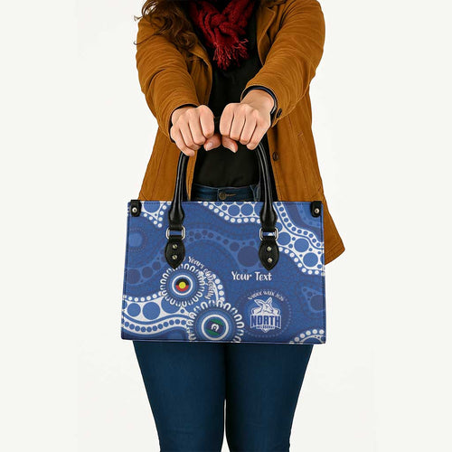 Kangaroos NAIDOC 2026 Personalised Leather Bag 50 Years of Deadly Aboriginal Art