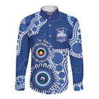Kangaroos NAIDOC 2026 Personalised Long Sleeve Button Shirt 50 Years of Deadly Aboriginal Art