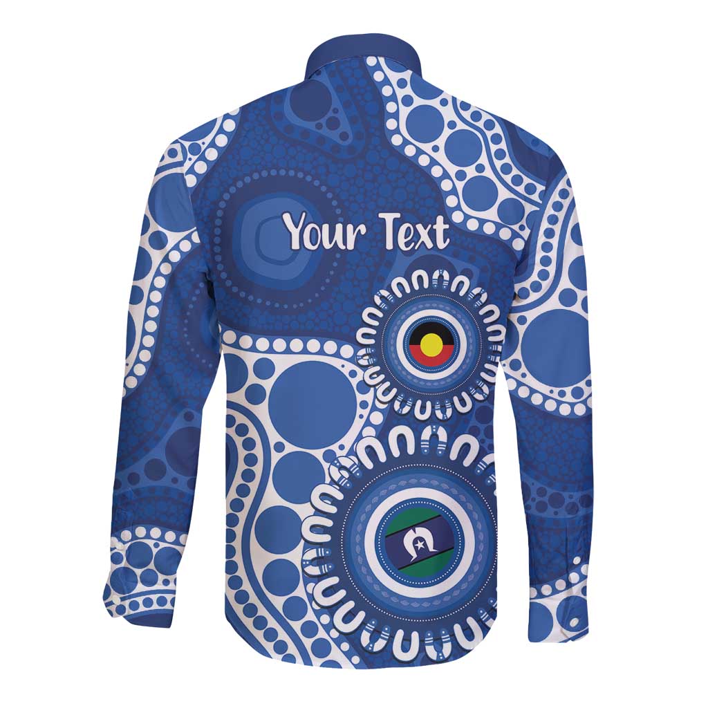 Kangaroos NAIDOC 2026 Personalised Long Sleeve Button Shirt 50 Years of Deadly Aboriginal Art