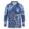 Kangaroos NAIDOC 2026 Personalised Long Sleeve Polo Shirt 50 Years of Deadly Aboriginal Art