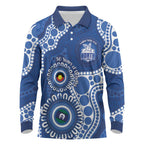 Kangaroos NAIDOC 2026 Personalised Long Sleeve Polo Shirt 50 Years of Deadly Aboriginal Art