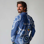 Kangaroos NAIDOC 2026 Personalised Long Sleeve Polo Shirt 50 Years of Deadly Aboriginal Art
