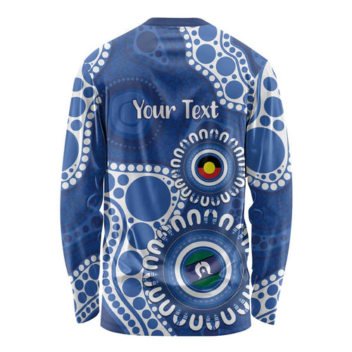 Kangaroos NAIDOC 2026 Personalised Long Sleeve Shirt 50 Years of Deadly Aboriginal Art