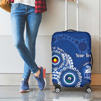 Kangaroos NAIDOC 2026 Personalised Luggage Cover 50 Years of Deadly Aboriginal Art