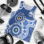 Kangaroos NAIDOC 2026 Personalised Men Tank Top 50 Years of Deadly Aboriginal Art