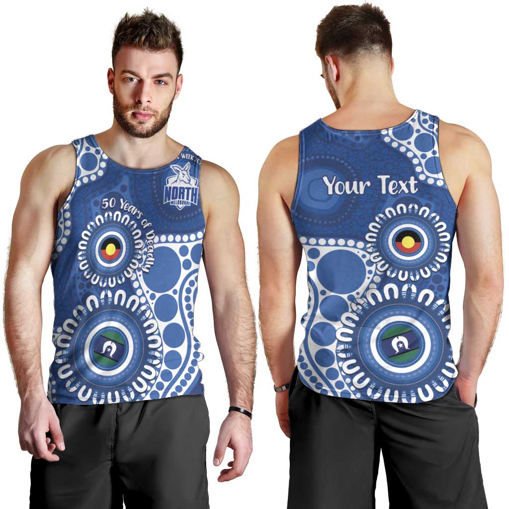 Kangaroos NAIDOC 2026 Personalised Men Tank Top 50 Years of Deadly Aboriginal Art
