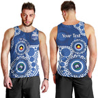 Kangaroos NAIDOC 2026 Personalised Men Tank Top 50 Years of Deadly Aboriginal Art
