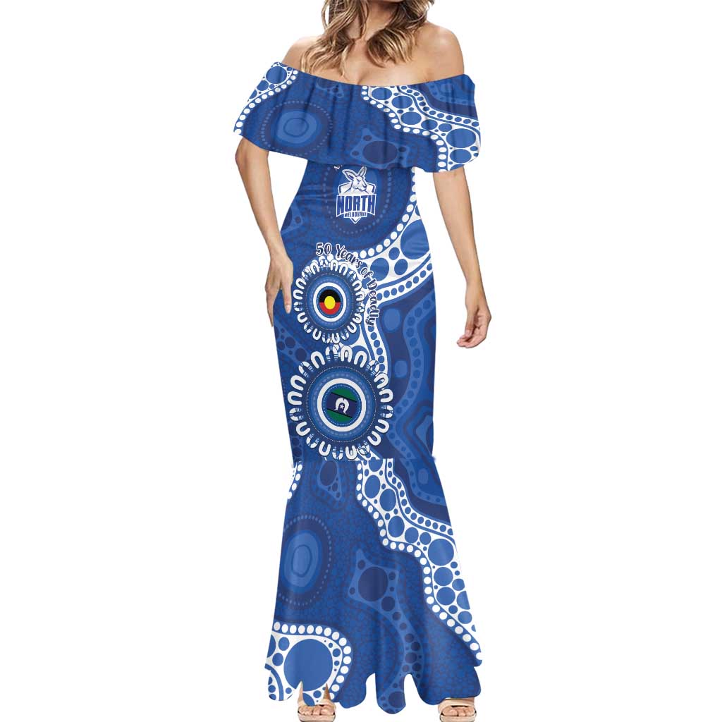 Kangaroos NAIDOC 2026 Personalised Mermaid Dress 50 Years of Deadly Aboriginal Art