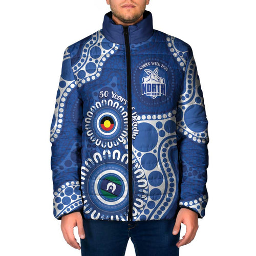 Kangaroos NAIDOC 2026 Personalised Padded Jacket 50 Years of Deadly Aboriginal Art