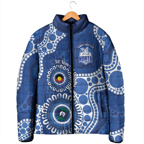 Kangaroos NAIDOC 2026 Personalised Padded Jacket 50 Years of Deadly Aboriginal Art