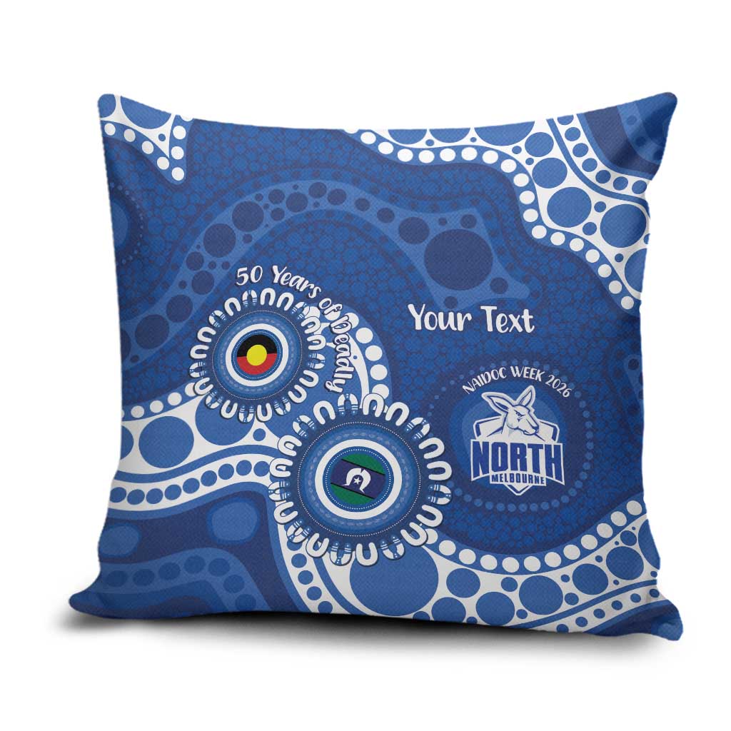 Kangaroos NAIDOC 2026 Personalised Pillow Cover 50 Years of Deadly Aboriginal Art
