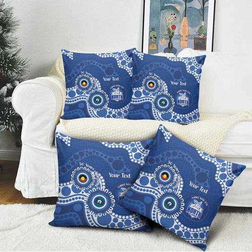 Kangaroos NAIDOC 2026 Personalised Pillow Cover 50 Years of Deadly Aboriginal Art
