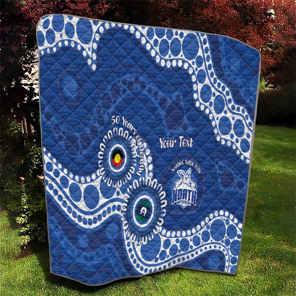 Kangaroos NAIDOC 2026 Personalised Quilt 50 Years of Deadly Aboriginal Art