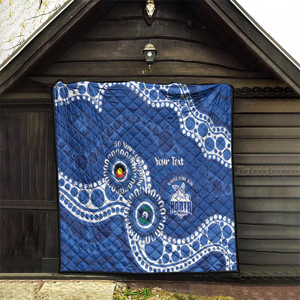 Kangaroos NAIDOC 2026 Personalised Quilt 50 Years of Deadly Aboriginal Art