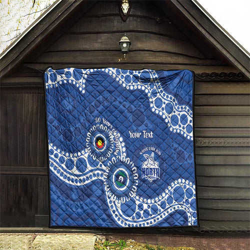 Kangaroos NAIDOC 2026 Personalised Quilt 50 Years of Deadly Aboriginal Art