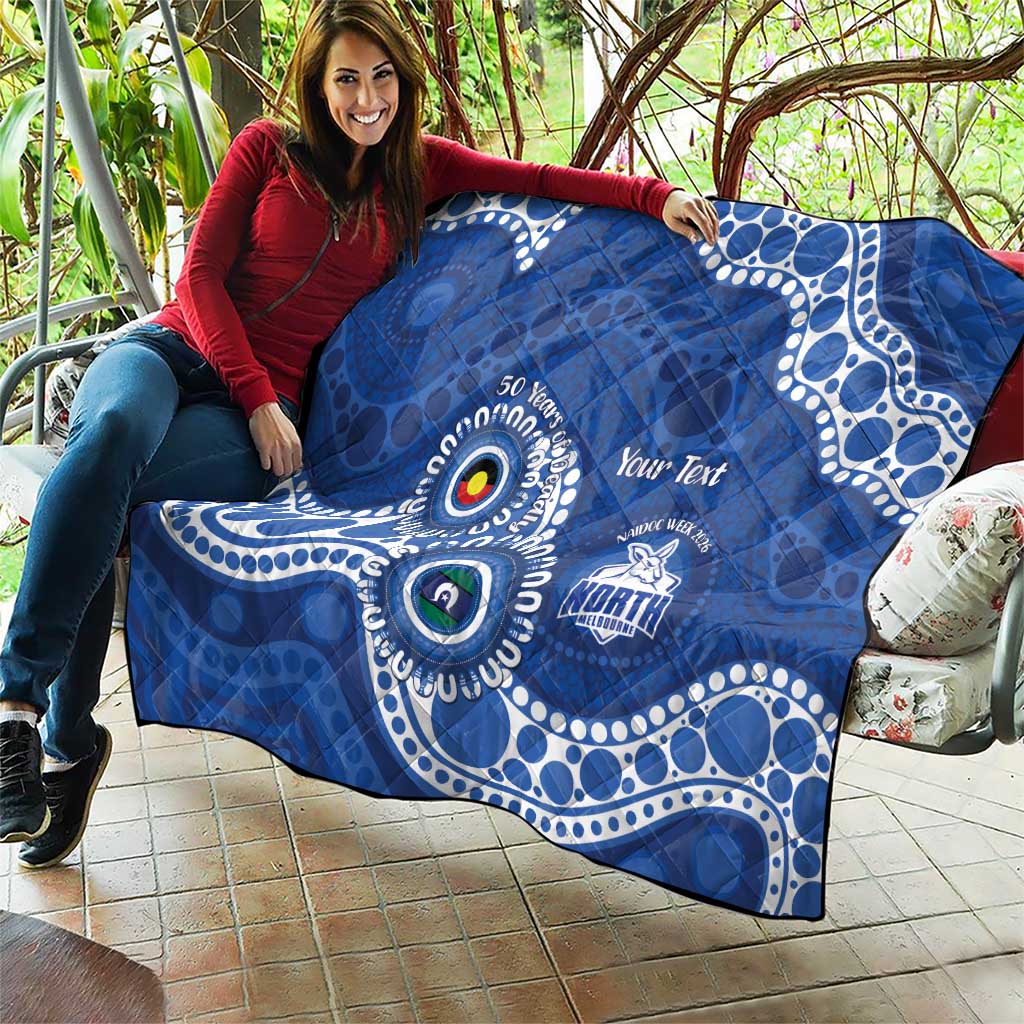 Kangaroos NAIDOC 2026 Personalised Quilt 50 Years of Deadly Aboriginal Art