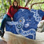 Kangaroos NAIDOC 2026 Personalised Quilt 50 Years of Deadly Aboriginal Art