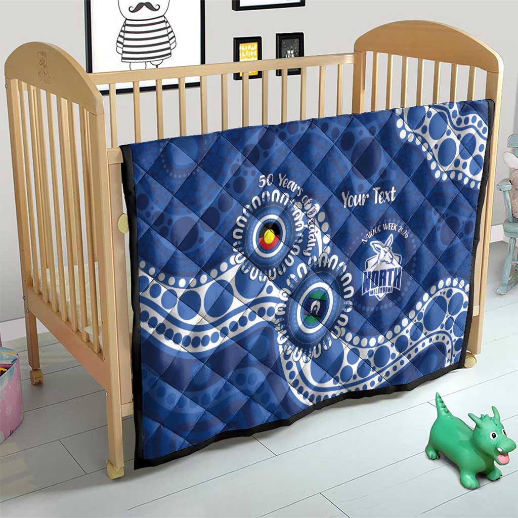 Kangaroos NAIDOC 2026 Personalised Quilt 50 Years of Deadly Aboriginal Art