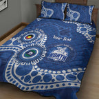 Kangaroos NAIDOC 2026 Personalised Quilt Bed Set 50 Years of Deadly Aboriginal Art