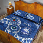 Kangaroos NAIDOC 2026 Personalised Quilt Bed Set 50 Years of Deadly Aboriginal Art