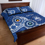 Kangaroos NAIDOC 2026 Personalised Quilt Bed Set 50 Years of Deadly Aboriginal Art