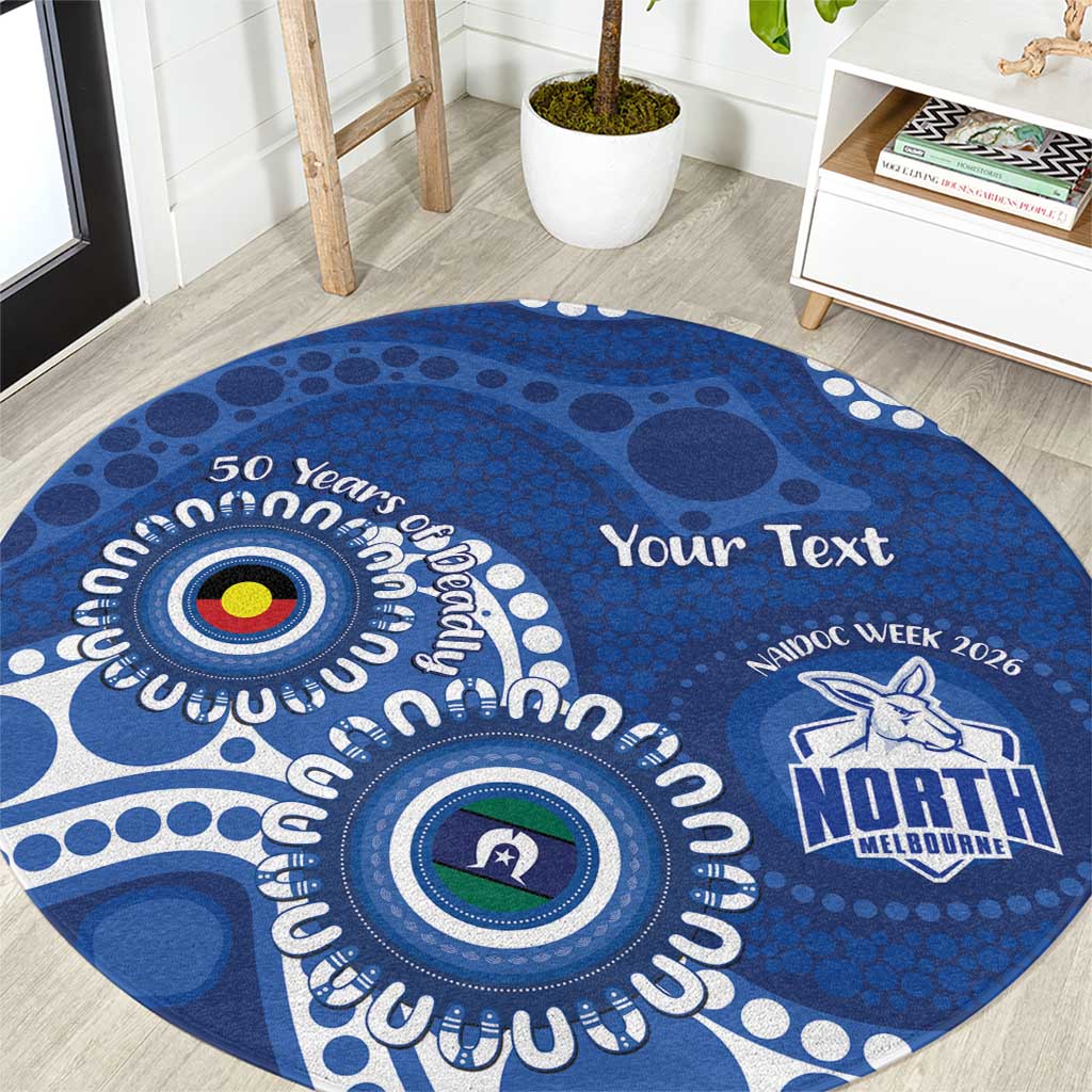 Kangaroos NAIDOC 2026 Personalised Round Carpet 50 Years of Deadly Aboriginal Art