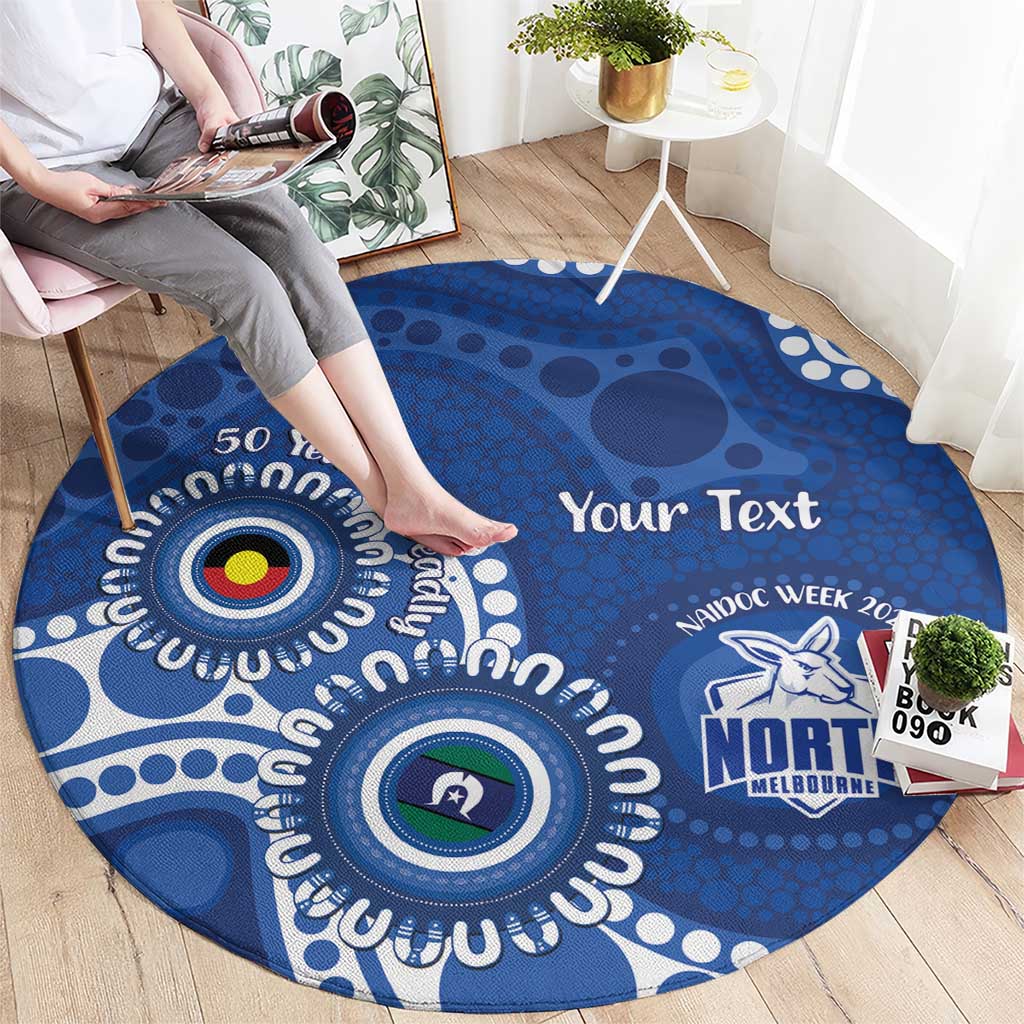 Kangaroos NAIDOC 2026 Personalised Round Carpet 50 Years of Deadly Aboriginal Art