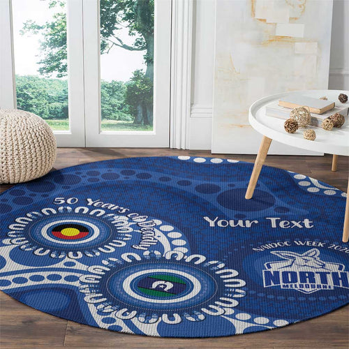 Kangaroos NAIDOC 2026 Personalised Round Carpet 50 Years of Deadly Aboriginal Art