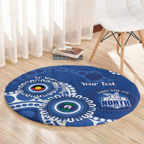 Kangaroos NAIDOC 2026 Personalised Round Carpet 50 Years of Deadly Aboriginal Art