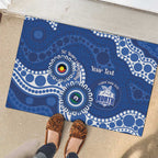 Kangaroos NAIDOC 2026 Personalised Rubber Doormat 50 Years of Deadly Aboriginal Art