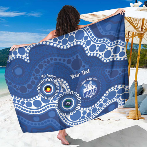 Kangaroos NAIDOC 2026 Personalised Sarong 50 Years of Deadly Aboriginal Art