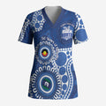 Kangaroos NAIDOC 2026 Personalised Scrub Top 50 Years of Deadly Aboriginal Art