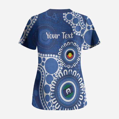 Kangaroos NAIDOC 2026 Personalised Scrub Top 50 Years of Deadly Aboriginal Art